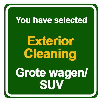 Exterior Cleaning  Grote Wagen/SUV