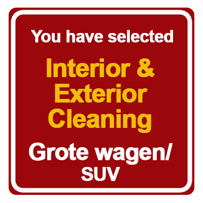 Interior  Exterior Cleaning  Grote Wagem/SUV